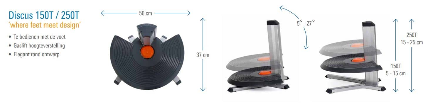 Voetensteun Score Discus 250 - Afbeelding 2