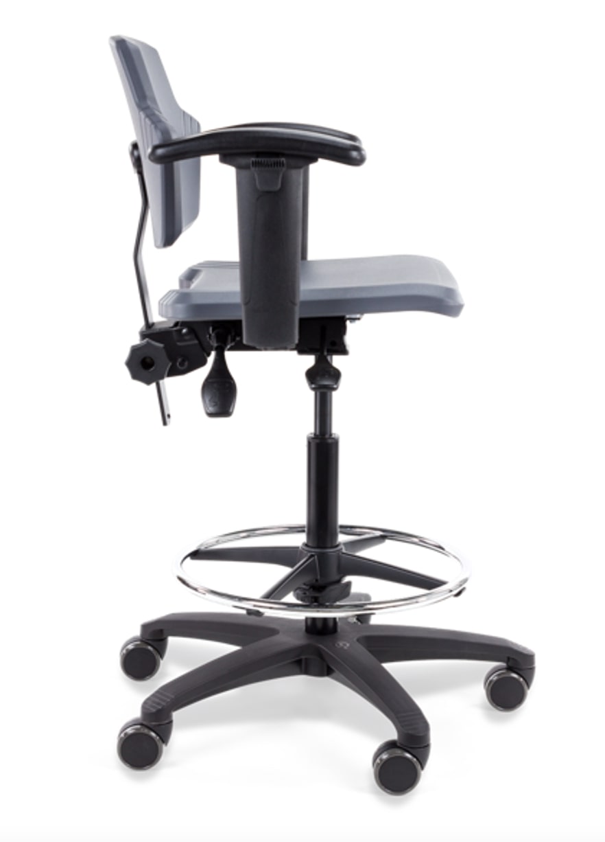 Werkstoel hoge gaslift