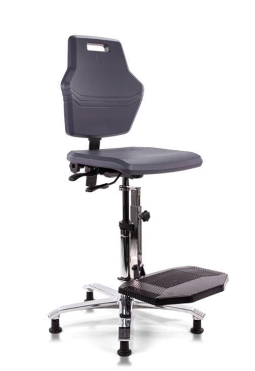 Werkstoel met voetplank